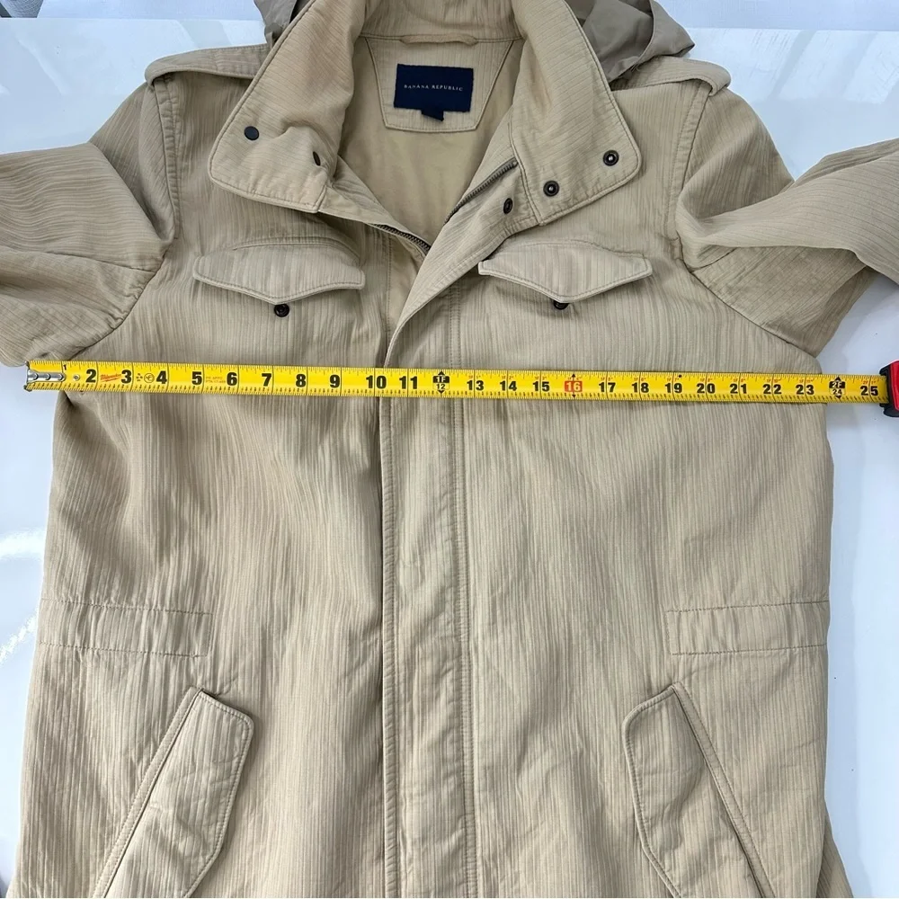 BANANA REPUBLIC men’s jacket CASUAL long sleeve TAN khaki stylish Ribbed L